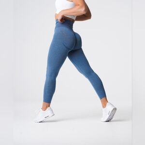 NVGTN Slate Blue Curve Seamless Leggings sz S